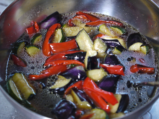 夏野菜の揚げ浸し